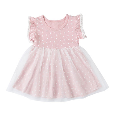 Summer Kids Girls Casual Flare Sleeve Star Print Dress Costume Baby Children Mesh Dresses
Summer Kids Girls Casual Flare Sleeve Star Print Dress Costume Baby Children Mesh Dresses