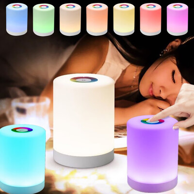 LED Night Light Smart Bedside Table Lamp Touch Control Dimmable USB Rechargable Portable Color Changing RGB
LED Night Light Smart Bedside Table Lamp Touch Control Dimmable USB Rechargable Portable Color Changing RGB