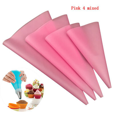 4 color optional silicone pastry bag 4pcspack mixed 4 size blue pink green white cake decoration baking tools without nozzles
4 color optional silicone pastry bag 4pcspack mixed 4 size blue pink green white cake decoration baking tools without nozzles