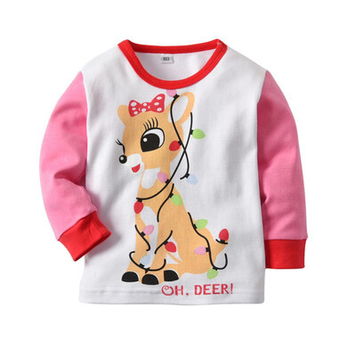 3-7 Years Children Christmas Set Girl Print Home Service PajamasT-shirt Pants Two-Piece Boy Clothing Sets Kids Suit
3-7 Years Children Christmas Set Girl Print Home Service PajamasT-shirt Pants Two-Piece Boy Clothing Sets Kids Suit