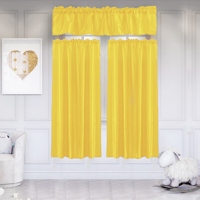 Toponeto 3Pcs Pure Color Kitchen Home Curtain With Swag Tier Window Curtain Set
Toponeto 3Pcs Pure Color Kitchen Home Curtain With Swag Tier Window Curtain Set