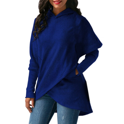 Women Long Sleeve Hooded Asymmetric Hem Wrap Hoodie Sweatshirt Outwear Tops Pullovers -XL
Women Long Sleeve Hooded Asymmetric Hem Wrap Hoodie Sweatshirt Outwear Tops Pullovers -XL