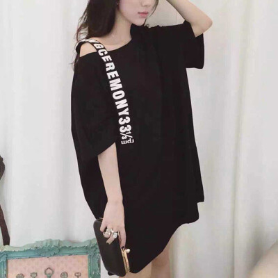 Womens Fashion T-shirt Personality Letter Print T-shirt Simple Beautiful Loose Long Womens T-shirt
Womens Fashion T-shirt Personality Letter Print T-shirt Simple Beautiful Loose Long Womens T-shirt