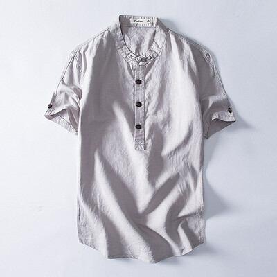 Toponeto Mens Causal Shirt Short Sleeve Top Button Cotton Linen Solid Color Loose Blouse
Toponeto Mens Causal Shirt Short Sleeve Top Button Cotton Linen Solid Color Loose Blouse
