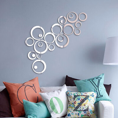 24Pcs Circles Wall Stickers Mirror Style Removable Decal Vinyl Art Mural Wall Sticker Home Adesivo De Parede
24Pcs Circles Wall Stickers Mirror Style Removable Decal Vinyl Art Mural Wall Sticker Home Adesivo De Parede