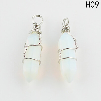 Natural Quartz Stone Pendant Healing Crystal Full Wire Wrap Gemstone Necklace for Women
Natural Quartz Stone Pendant Healing Crystal Full Wire Wrap Gemstone Necklace for Women