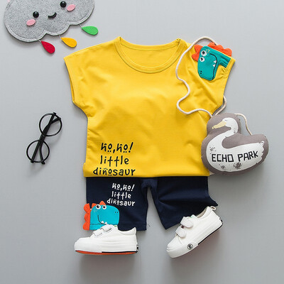 Summer Baby Boys Cotton Sets Short Sleeve Dinosaur Print Tops Blouse T-shirtsShorts Casual Yellow Orange Outfits 2Pcs
Summer Baby Boys Cotton Sets Short Sleeve Dinosaur Print Tops Blouse T-shirtsShorts Casual Yellow Orange Outfits 2Pcs