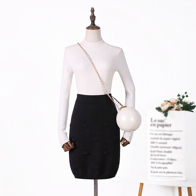 Pencil Mini Skirt Female Simple Solid Color Knit Material Elastic Korean Version Of Autumn And Winter New Wild 
Pencil Mini Skirt Female Simple Solid Color Knit Material Elastic Korean Version Of Autumn And Winter New Wild