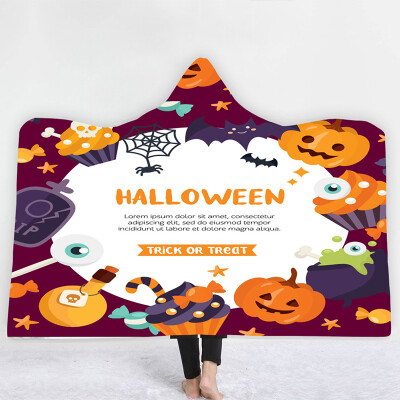 Halloween Digital Printing Soft Hooded Blanket With Cloak Double Thickened Animated Cartoon Hooded Blanket Halloween Decoration
Halloween Digital Printing Soft Hooded Blanket With Cloak Double Thickened Animated Cartoon Hooded Blanket Halloween Decoration