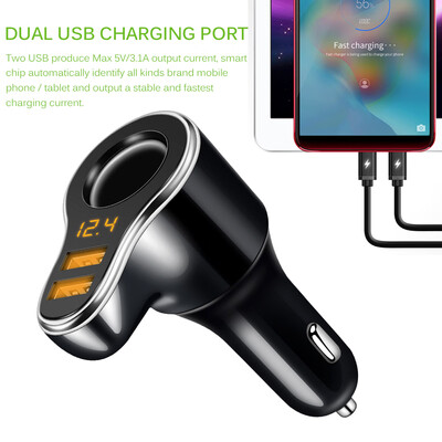 Car charger cigarette lighter car 12v multifunctional smartphone car charger head USB
Car charger cigarette lighter car 12v multifunctional smartphone car charger head USB