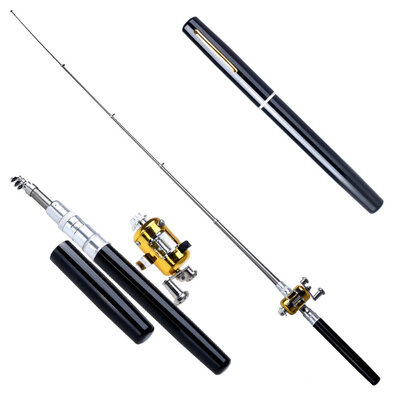 New Metal Portable Pocket Telescopic Mini Fishing Pole Pen Shape Folded Fishing Rod With Reel Wheel Hot Sale Dropshipping
New Metal Portable Pocket Telescopic Mini Fishing Pole Pen Shape Folded Fishing Rod With Reel Wheel Hot Sale Dropshipping