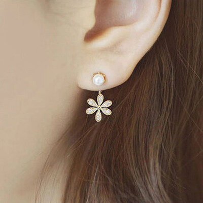 New Bijoux Flower Imitation Pearl Crystal Stud Earrings For Women Wedding Earings Girl Jewelry
New Bijoux Flower Imitation Pearl Crystal Stud Earrings For Women Wedding Earings Girl Jewelry