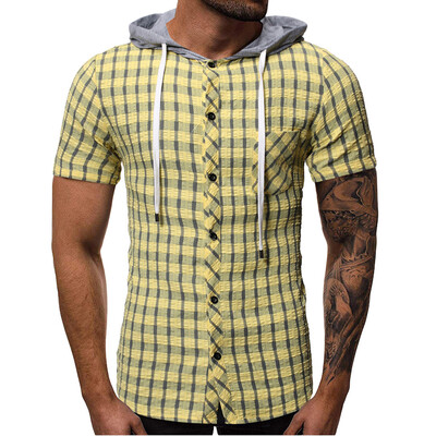Toponeto Fashion Mens Summer Hooded Pocket Short Sleeve Plaid T-shirt Top Vest Blouse
Toponeto Fashion Mens Summer Hooded Pocket Short Sleeve Plaid T-shirt Top Vest Blouse