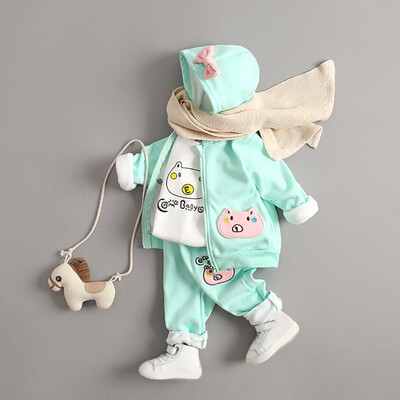 Baby Girl Long Sleeve Thicken Cartoon Pig Print Autumn T-shirt Hoodie Sweatshirt Trousers Casual Outfits
Baby Girl Long Sleeve Thicken Cartoon Pig Print Autumn T-shirt Hoodie Sweatshirt Trousers Casual Outfits