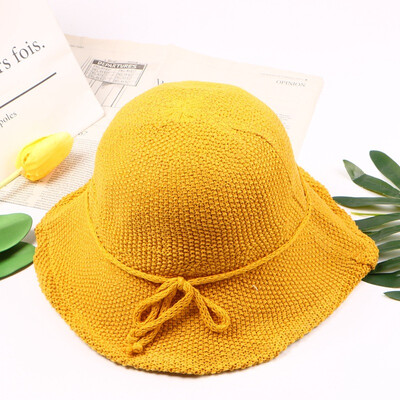 New retro solid color knitted fisherman hat female Korean version hat spring&summer folding sunshade hat 100 casual basin cap
New retro solid color knitted fisherman hat female Korean version hat spring&summer folding sunshade hat 100 casual basin cap