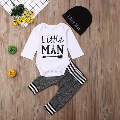 Spring Autumn Casual Fashion Baby Letter Printing Bodysuit And Trousers And Hat Kids Three-piece Outfit Set 0-18M
Spring Autumn Casual Fashion Baby Letter Printing Bodysuit And Trousers And Hat Kids Three-piece Outfit Set 0-18M