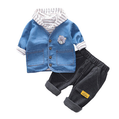 New Autumn Baby Boy Clothes 0-3T Trend Casual Long-sleeved Childrens Sets Top Pants Coat Three-piece Toddler Boy 3pcs Suits
New Autumn Baby Boy Clothes 0-3T Trend Casual Long-sleeved Childrens Sets Top Pants Coat Three-piece Toddler Boy 3pcs Suits
