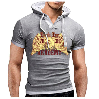 Toponeto Summer mens fashion comfortable casual hooded stitching printed short sleeves
Toponeto Summer mens fashion comfortable casual hooded stitching printed short sleeves