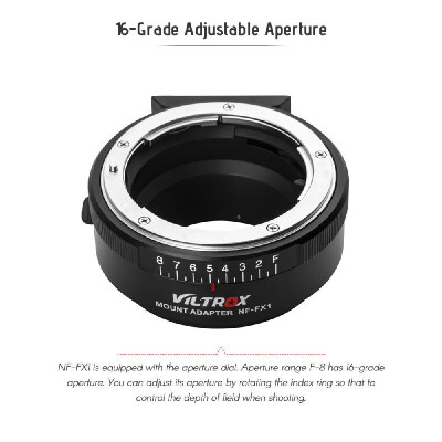 Viltrox NF-FX1 Lens Mount Adapter Manual Focus for Nikon G&D-Mount Series Lens Userd for FUJI X-Mount Mirrorless Camera
Viltrox NF-FX1 Lens Mount Adapter Manual Focus for Nikon G&D-Mount Series Lens Userd for FUJI X-Mount Mirrorless Camera