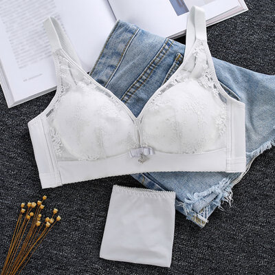 New style underwear French retro flower sexy lace hook flower half cup gather no steel ring comfortable underwear bra set
New style underwear French retro flower sexy lace hook flower half cup gather no steel ring comfortable underwear bra set