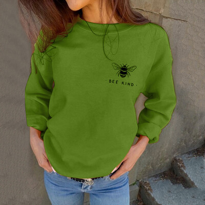 Tailored Womens Autumn Fashion Sweatshirts Bee Kind Letter Print Casual Loose Blouses
Tailored Womens Autumn Fashion Sweatshirts Bee Kind Letter Print Casual Loose Blouses
