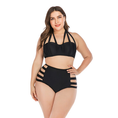 Women Tankini Halter Top High Waist Hollow-out Bikini Swimwear Lady Underwire Padded Bra Plus Size Swimsuit Beach Suit
Women Tankini Halter Top High Waist Hollow-out Bikini Swimwear Lady Underwire Padded Bra Plus Size Swimsuit Beach Suit