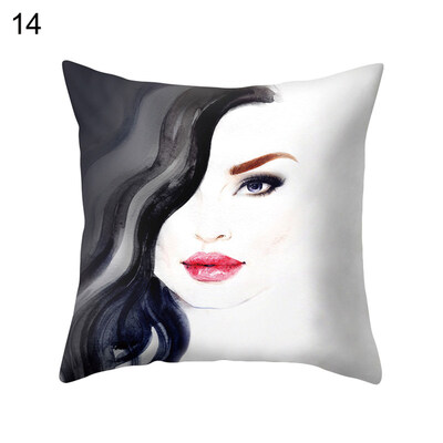 Women Portrait Pillow Case Cushion Cover Sofa Bed Car Cafe Office Decoration
Women Portrait Pillow Case Cushion Cover Sofa Bed Car Cafe Office Decoration