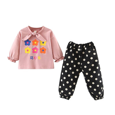 Children Spring Autumn Cartoon Printed Long Sleeve Sweater Round Collar Casual Tops Dot Print Pants
Children Spring Autumn Cartoon Printed Long Sleeve Sweater Round Collar Casual Tops Dot Print Pants