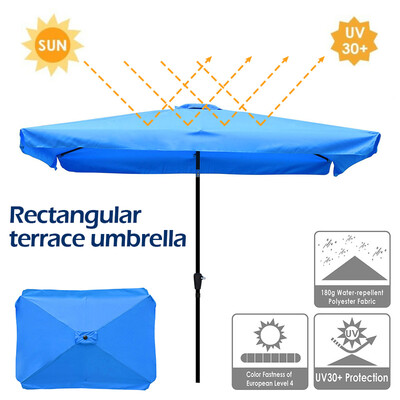 Rectangle Patio Umbrella Canopy Replacement Waterproof Polyester Fabric Outdoor UV Protection Table Sunbrella Cover
Rectangle Patio Umbrella Canopy Replacement Waterproof Polyester Fabric Outdoor UV Protection Table Sunbrella Cover