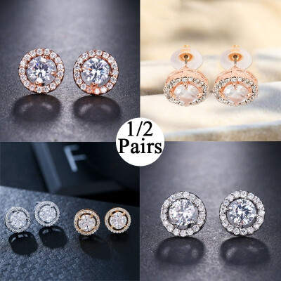 12 Pairs Rosegold Filled Stud Earrings Silver Round Stud Earrings Individual Round Diamond Stud Earrings
12 Pairs Rosegold Filled Stud Earrings Silver Round Stud Earrings Individual Round Diamond Stud Earrings