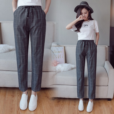 Women Plaid Harem Pants Casual High Waist Comfortable Breathable Autumn Harajuku Korean Ladies Trousers
Women Plaid Harem Pants Casual High Waist Comfortable Breathable Autumn Harajuku Korean Ladies Trousers