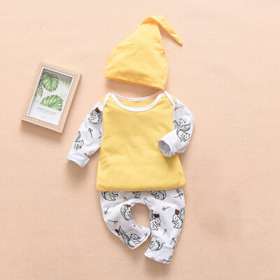 Spring Autumn Casual Baby Printing Long Sleeve Top And Trousers And Hat Kids Three-piece Outfit Set
Spring Autumn Casual Baby Printing Long Sleeve Top And Trousers And Hat Kids Three-piece Outfit Set