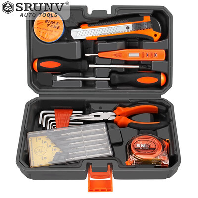 Xinrui SRUNV household manual tool set hardware electrical maintenance multi-function toolbox home set clock A5-10023
Xinrui SRUNV household manual tool set hardware electrical maintenance multi-function toolbox home set clock A5-10023