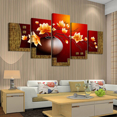 Toponeto 5 Piece Picture Flower Vase Canvas Art Print Oil Painting Living Room Paintings
Toponeto 5 Piece Picture Flower Vase Canvas Art Print Oil Painting Living Room Paintings