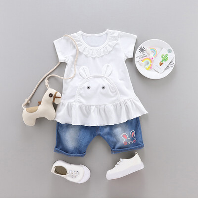 Baby Kid Girls Clothes Summer Toddler Kids Cartoon Rabbit Short Sleeve TopsPant Suit Children Girls Clothing Sets
Baby Kid Girls Clothes Summer Toddler Kids Cartoon Rabbit Short Sleeve TopsPant Suit Children Girls Clothing Sets