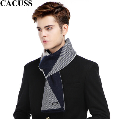 CACUSS2017 autumn and winter new splicing scarf men's wool scarf winter warm gift box W0048 Navy gray plus
CACUSS2017 autumn and winter new splicing scarf men's wool scarf winter warm gift box W0048 Navy gray plus