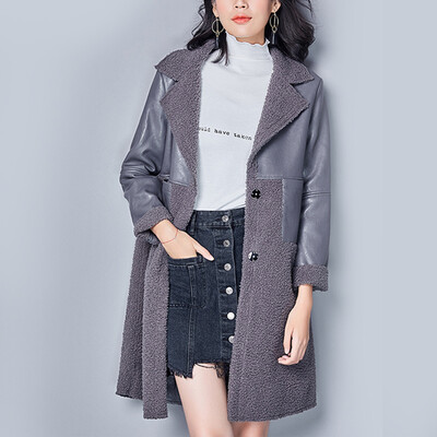 City plus CITYPLUS 2017 winter new style women women wild lamb wool stitching jacket long woolen coat CWWT179568 gray L
City plus CITYPLUS 2017 winter new style women women wild lamb wool stitching jacket long woolen coat CWWT179568 gray L