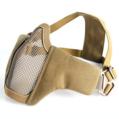 Half Face Lower Foldable Mesh Adjustable Tactical Metal Steel Mask for AirsoftHuntingShooting
Half Face Lower Foldable Mesh Adjustable Tactical Metal Steel Mask for AirsoftHuntingShooting