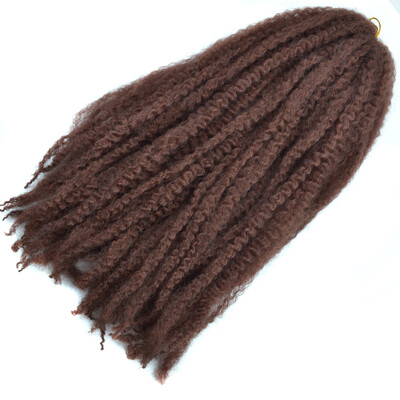 18 Afro Marley Braids Hair Crochet Braids Hair Curl Crochet Synthetic Braiding Hair 100gPiece Brown Black Purple Color
18 Afro Marley Braids Hair Crochet Braids Hair Curl Crochet Synthetic Braiding Hair 100gPiece Brown Black Purple Color