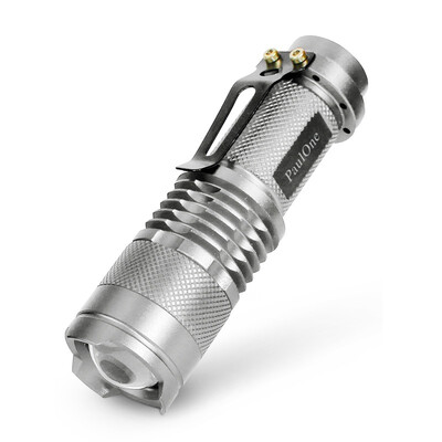 paulone light flashlight long-range king charge waterproof self-defense zoom portable pen hanging flashlight 1 flashlight 1 charger 1 battery 1 bike clip ZY003-Q5-silvery
paulone light flashlight long-range king charge waterproof self-defense zoom portable pen hanging flashlight 1 flashlight 1 charger 1 battery 1 bike clip ZY003-Q5-silvery