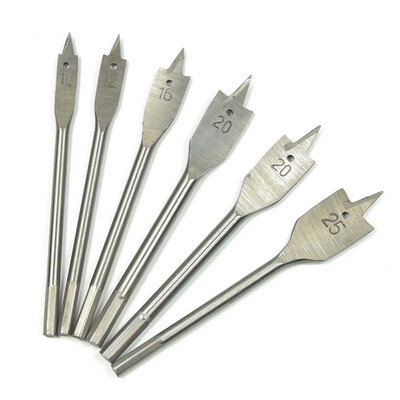 6Pcs Wood Flat Drill Sets 10mm-25mm Steel Woodworking Spade Drill Bits Hex Shank Flat Drill Hole Puncher Sets Woodworking Tool
6Pcs Wood Flat Drill Sets 10mm-25mm Steel Woodworking Spade Drill Bits Hex Shank Flat Drill Hole Puncher Sets Woodworking Tool