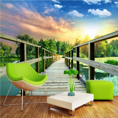 3D photo wallpaper Wooden bridge corridor 3D landscape background painting living room wall bathroom lobby wallpaper mural
3D photo wallpaper Wooden bridge corridor 3D landscape background painting living room wall bathroom lobby wallpaper mural