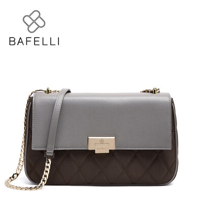 BAFELLI handbags split leather with nylon diamond lattice shoulder bag black gray patchowork bolsa feminina women messenger bags
BAFELLI handbags split leather with nylon diamond lattice shoulder bag black gray patchowork bolsa feminina women messenger bags