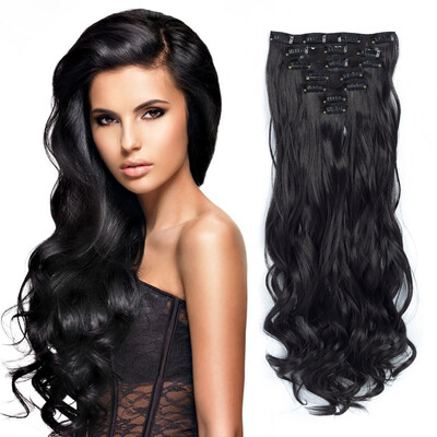 7pcs/set Clip in Hair Extensions 20inch Long Wavy Heat Resistant Kanekalon Synthetic Hairpiece Gifts for Girl Lady Women
7pcs/set Clip in Hair Extensions 20inch Long Wavy Heat Resistant Kanekalon Synthetic Hairpiece Gifts for Girl Lady Women