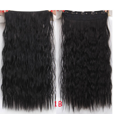 

Синтетические длинные волнистые женские черные коричневые 5 клипов в наращивании волос 22 "55 см жаростойкие