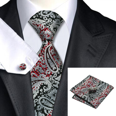 N-0359 Vogue Men Silk Tie Set Gray Paisley Necktie Handkerchief Cufflinks Set Ties For Men Formal Wedding Business wholesale
N-0359 Vogue Men Silk Tie Set Gray Paisley Necktie Handkerchief Cufflinks Set Ties For Men Formal Wedding Business wholesale