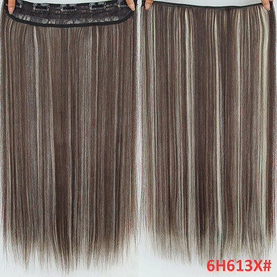 22 inch55cm Long Straight Women Clip in Hair Extensions Black Brown High Tempreture Synthetic Hairpiece
22 inch55cm Long Straight Women Clip in Hair Extensions Black Brown High Tempreture Synthetic Hairpiece