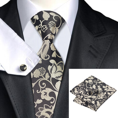 N-1112 Vogue Men Silk Tie Set Metallic Floral Necktie Handkerchief Cufflinks Set Ties For Men Formal Wedding Business wholesale
N-1112 Vogue Men Silk Tie Set Metallic Floral Necktie Handkerchief Cufflinks Set Ties For Men Formal Wedding Business wholesale
