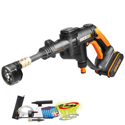 WORX 20V lithium battery high voltage household wireless cleaning machine WG629E4 high pressure rechargeable water gun cleaning machine portable water pump brushing power tools
WORX 20V lithium battery high voltage household wireless cleaning machine WG629E4 high pressure rechargeable water gun cleaning machine portable water pump brushing power tools