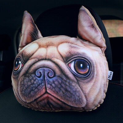 Hua 3D animal pillow car headrest lumbar pillow cartoon creative car accessories Shar Pei 
Hua 3D animal pillow car headrest lumbar pillow cartoon creative car accessories Shar Pei